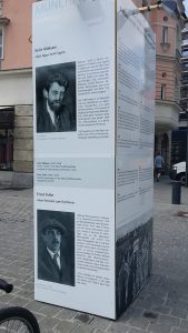 Erich Mühsam und Ernst Toller 2015 am Jakobsplatz