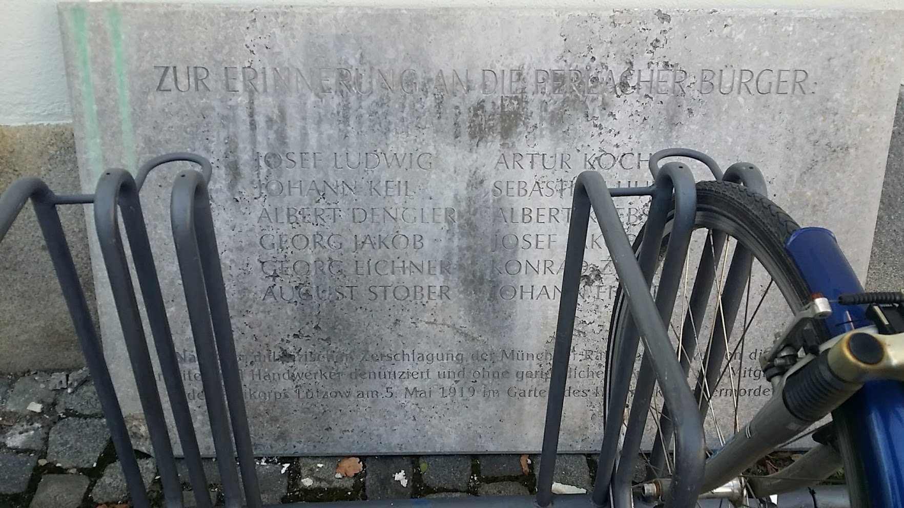 Hofbräukeller: Gedenktafel abgestürzt