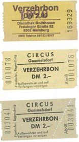 Circus gammelsdorf Verzehrbon